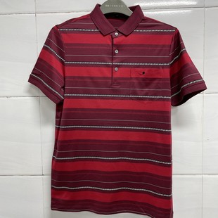 商务休闲百搭翻领短袖 DN745 路易诗凯迪东男士 码 T恤