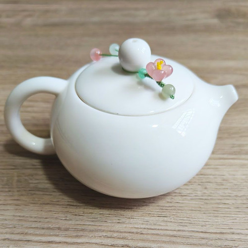 玛瑙桂花茶壶防摔绳把把壶小提溜防摔手编绳款高端茶壶盖防摔绳