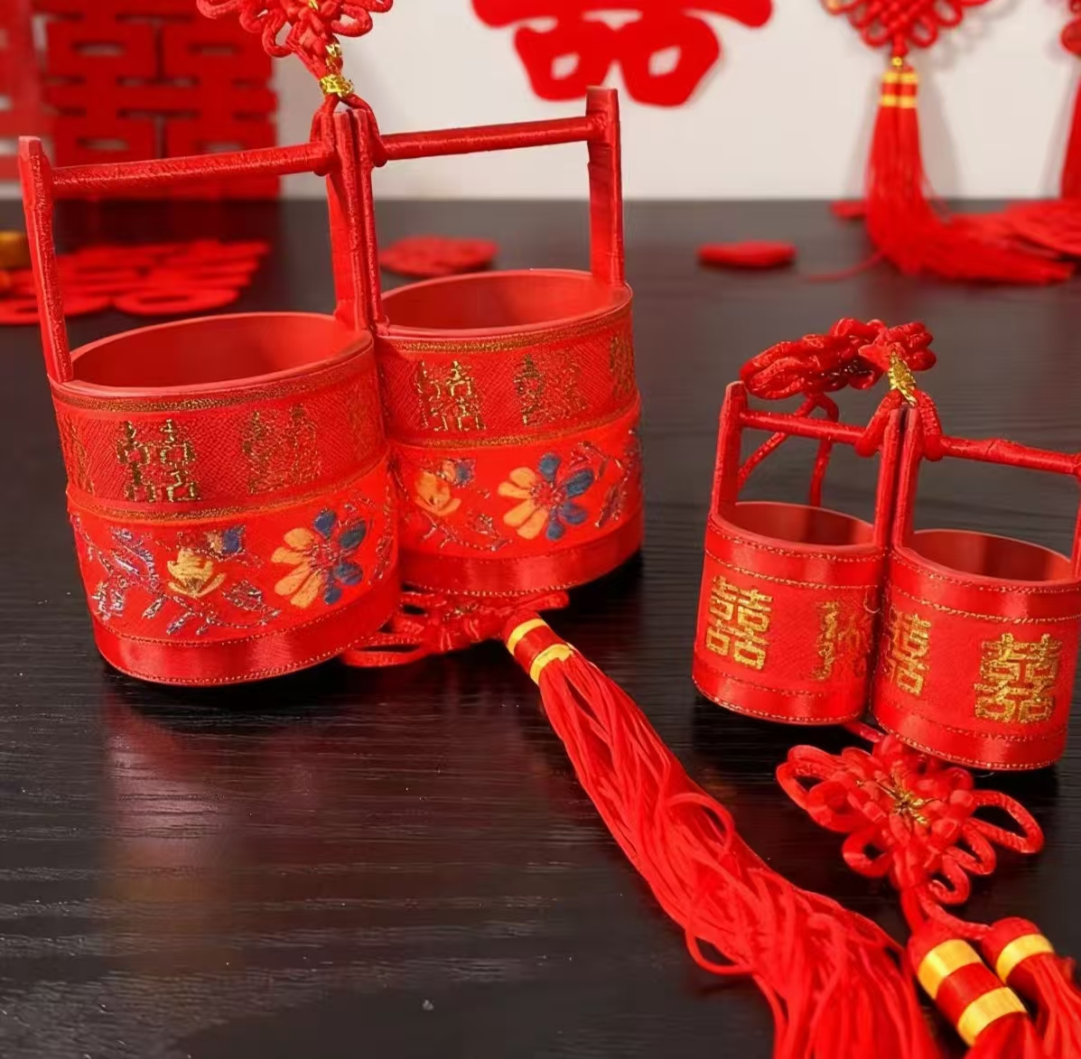 结婚子孙桶婚礼挂件小马桶