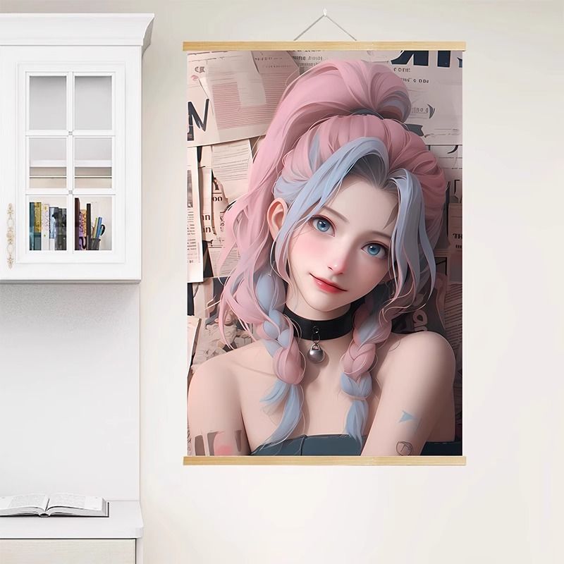 金克丝英雄联盟萝莉可爱美女挂画