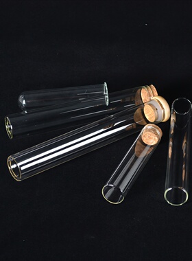 简约透明玻璃试管迷你小号带盖子
