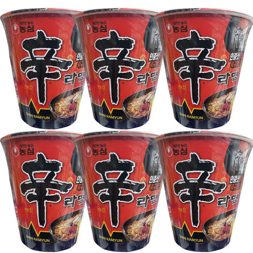 韩国进口小杯65g桶装农心辛拉面