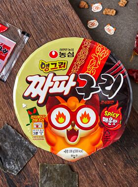 韩国进口农心辣味浣熊炸酱面拌面