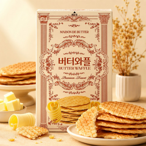 韩国进口seoju西洲黄油薄脆饼干