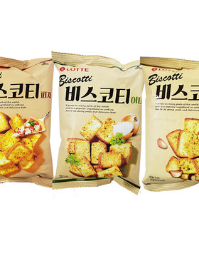 韩国乐天面包干蒜香披萨味70g