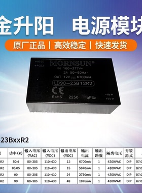 金升阳LD90/05/10/15/20/30/40/60/03-23B12/24R2电源模块05/48V