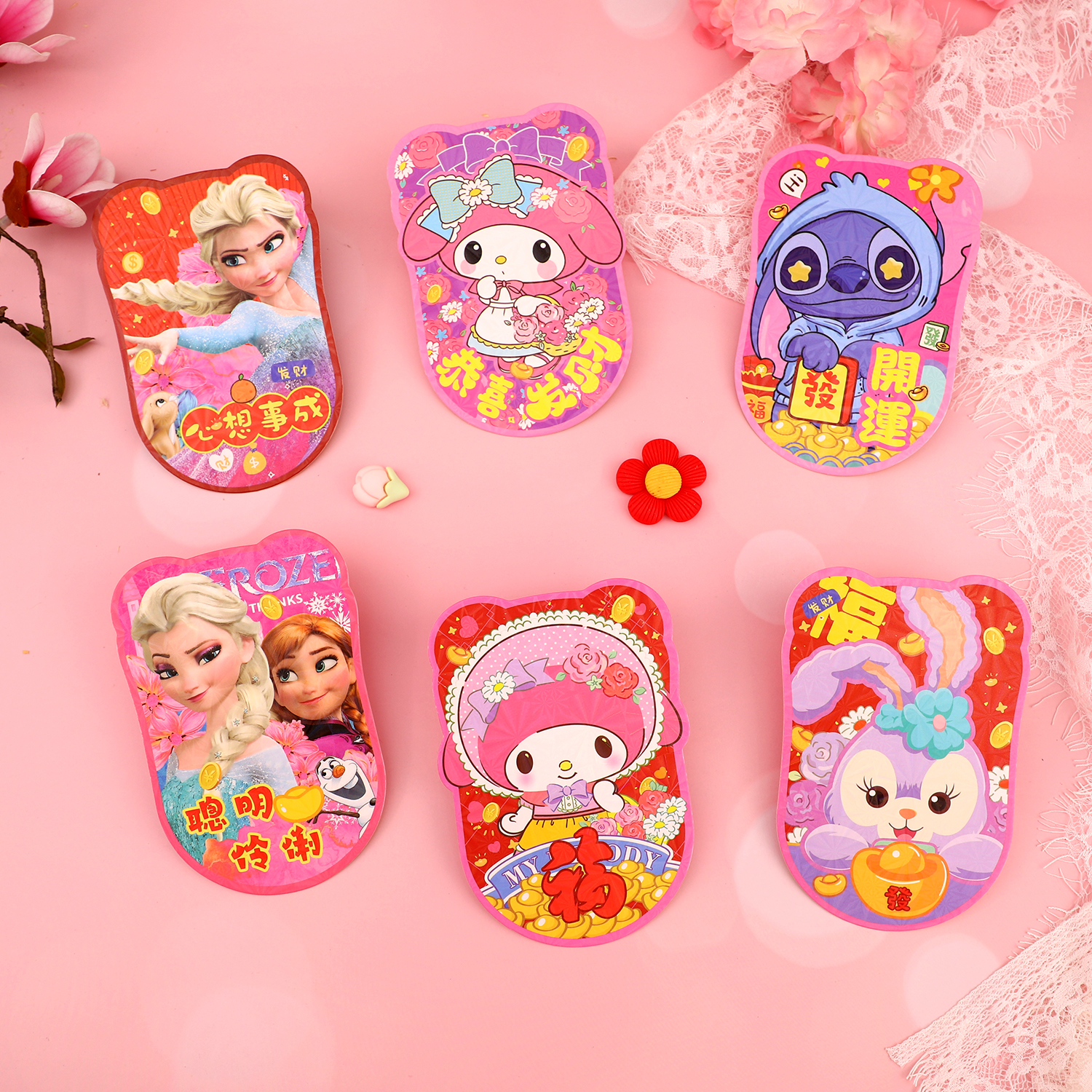 过年趣味Q版小马宝莉迷你红包袋马年新款可爱造型卡通立体利是封