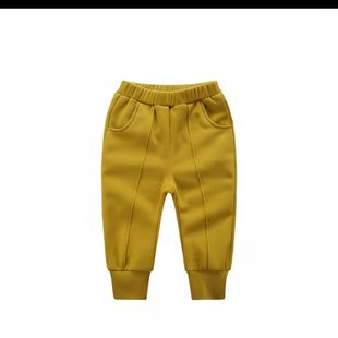 安塞尔斯2021春秋款童装男女童休闲裤子儿童中腰纯棉长裤