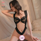 2294潮尚夜总会性感内衣蕾丝三点女私房比基尼透视珍珠连体衣