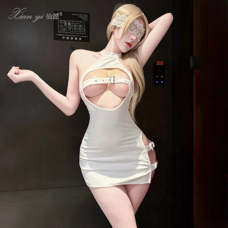 7364潮尚夜总会夫妻内衣紧身包臀裙调情性趣约会禁欲系制服连衣裙