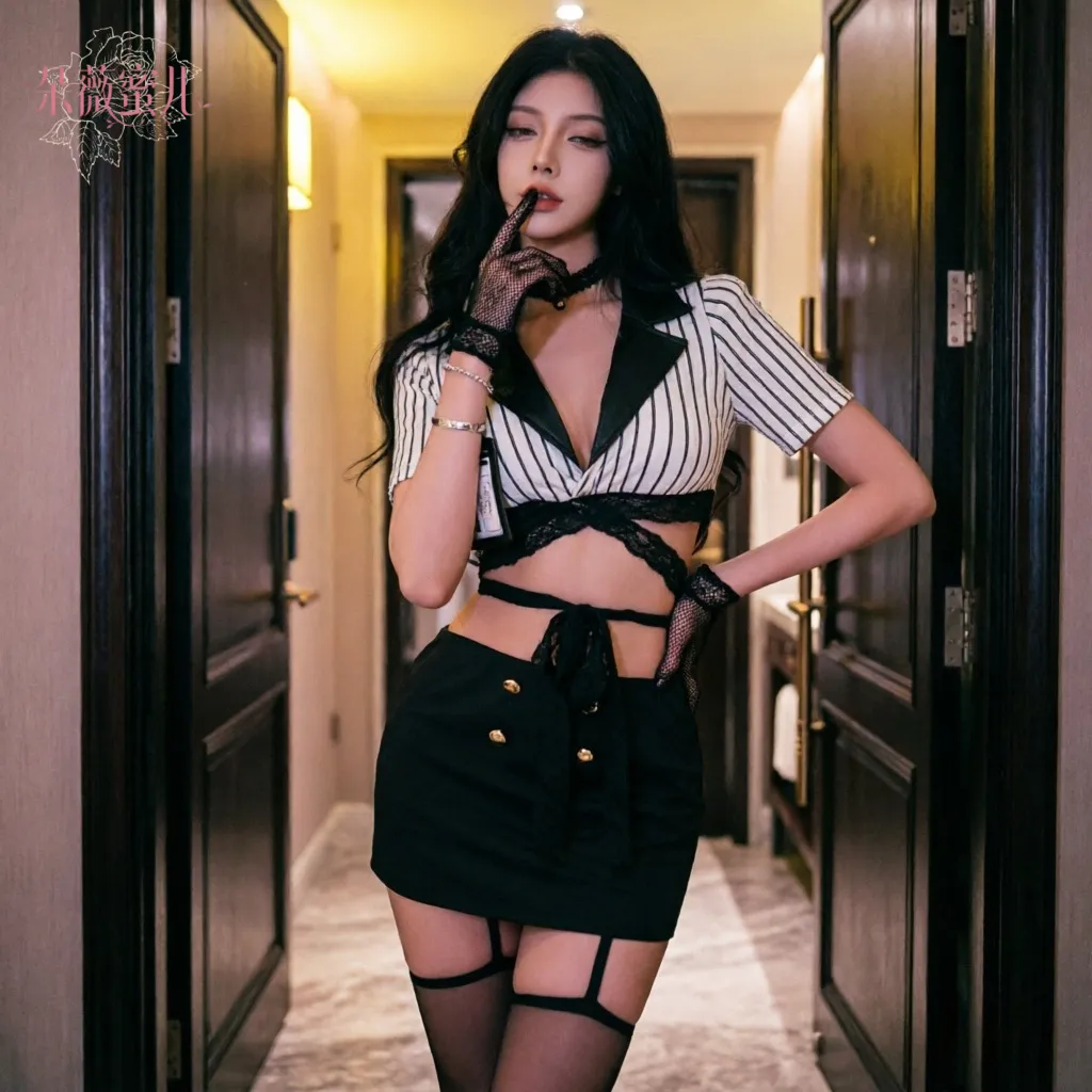 7833潮尚夜总会夫妻内衣性感纯欲御姐秘书女教师OL制服包臀套装