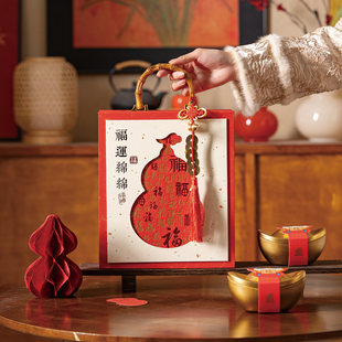 马年新年礼盒包装糖果饼干零食高级年货礼物礼品盒定制纸空盒定制