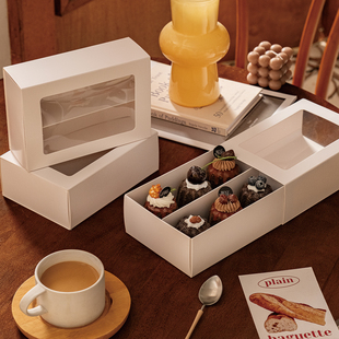 简约可露丽玛德琳磅蛋糕雪花酥纽扣饼干费南雪牛轧糖烘培包装盒