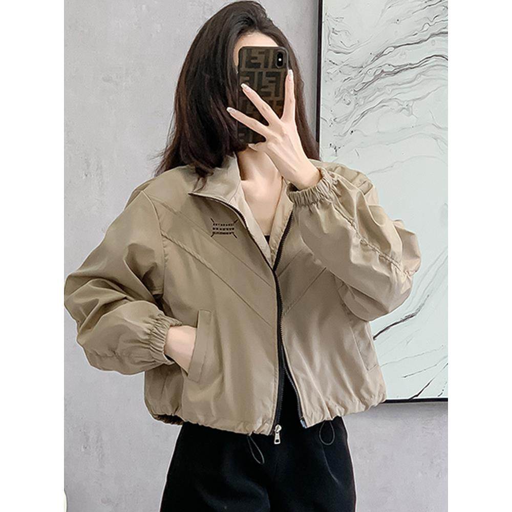 冲锋衣短款外套女2025年新款秋季时尚洋气小个子宽松休闲夹克上衣,女装/女士精品,短外套,淘宝优惠券,粉丝福利购,淘宝优惠卷
