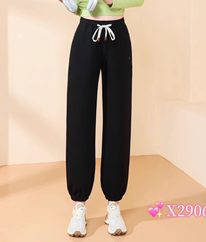 断码捡漏秋季大码女裤2906高腰显瘦休闲裤女宽松束脚卫裤裤长96