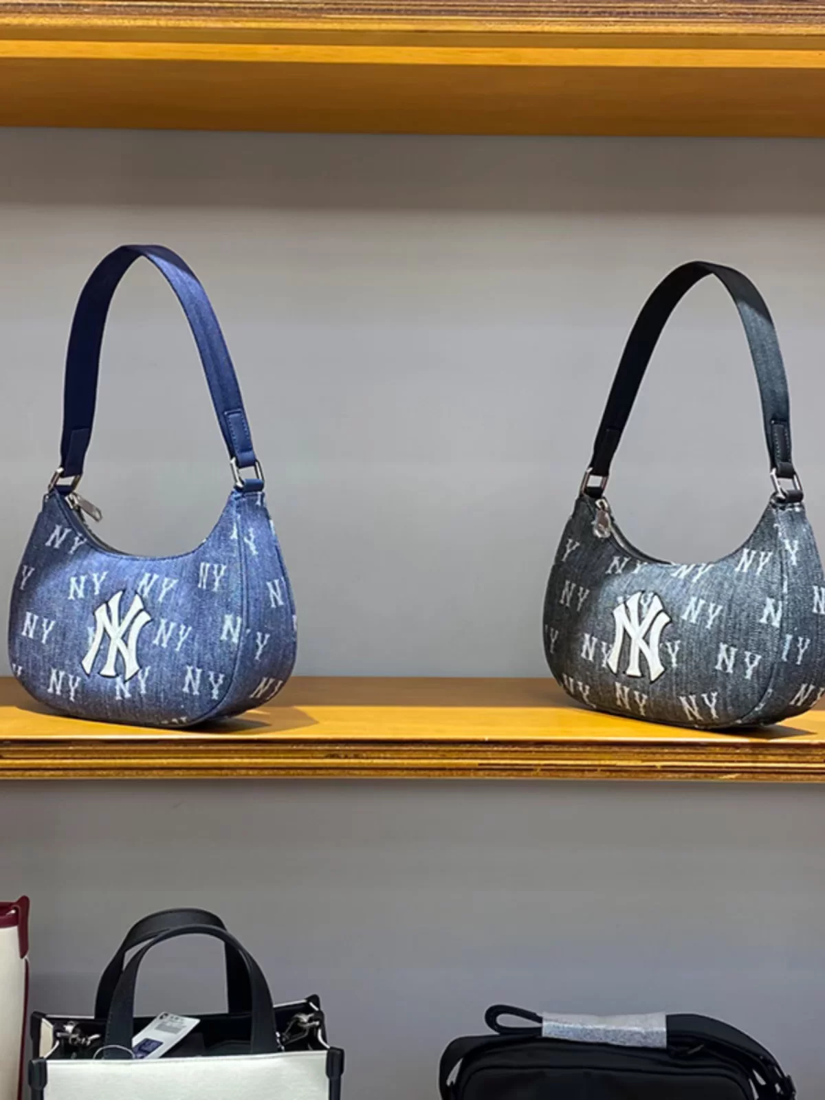 MLB, сумка на одно плечо в тренде, подмышечная сумка, плечевая сумка, Южная Корея