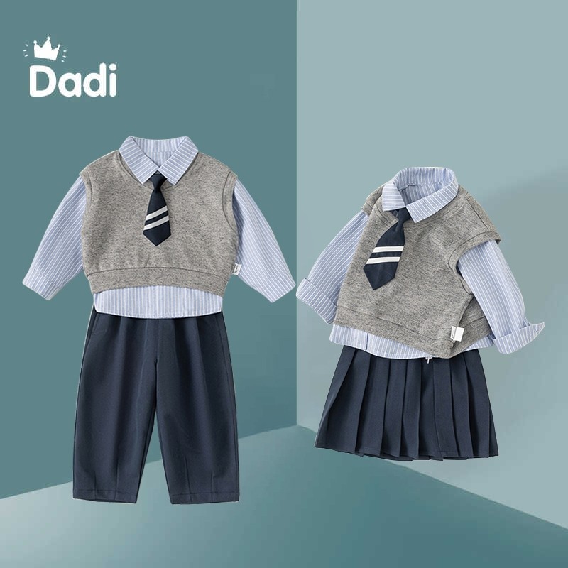 幼儿园班服男童套装春装儿童秋装洋气女童背心衬衫短裙三件套校服,童装/婴儿装/亲子装,套装,淘宝优惠券,粉丝福利购,淘宝优惠卷