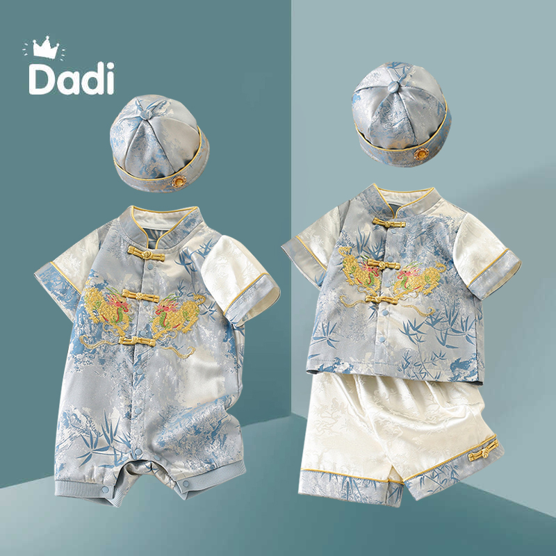 男宝宝套装周岁礼服夏装薄款