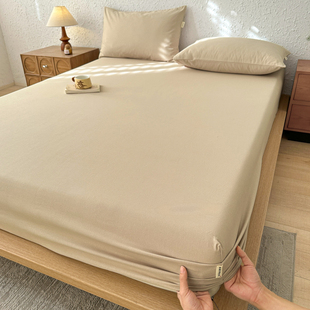 老粗布床笠纯棉100全棉加厚床垫保护罩单件床单床罩保护套1米5床