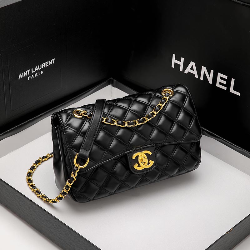 包包女式2025新款小包精致菱格绣花单肩包手提斜挎链条包