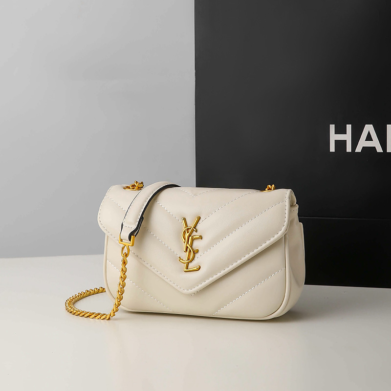 包包女式2025新款高级精致菱格绣花单肩包斜挎链条包小包