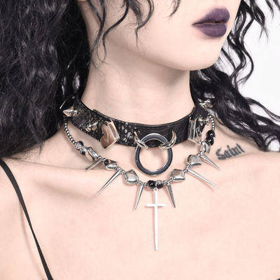Brokenbone原创十字架项圈