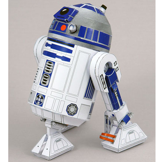 儿童手工折纸diy拼装立体3d纸质模型星球大战r2d2机器人机甲制作