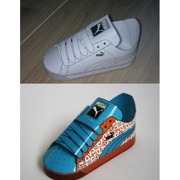 儿童手工折纸diy拼装立体3d纸质模型运动鞋仿真迷你板鞋摆件制作