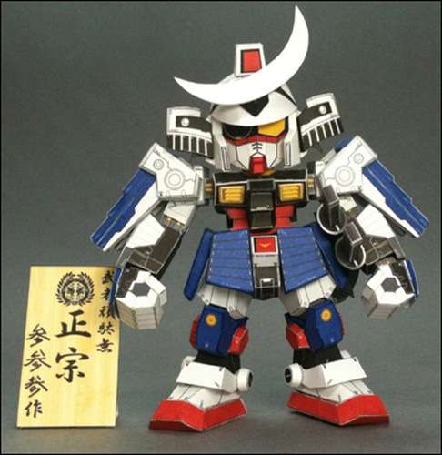 纸模型SD武者高达敢达机器人制作