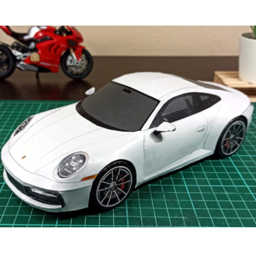 保时捷911CarreraS跑车纸模型
