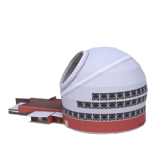 儿童手工折纸diy拼装立体3d纸质模型天文台航天tmt三十米望远镜