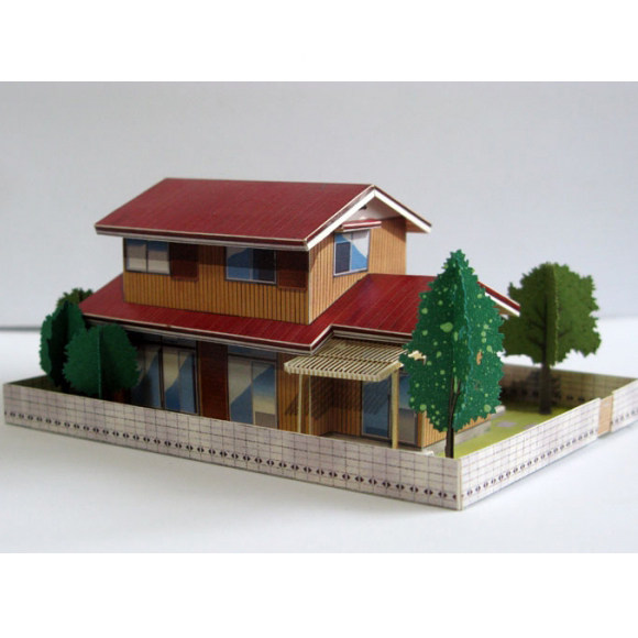 儿童手工折纸diy拼装立体3d纸质模型机器猫哆啦a梦大雄家建筑房子