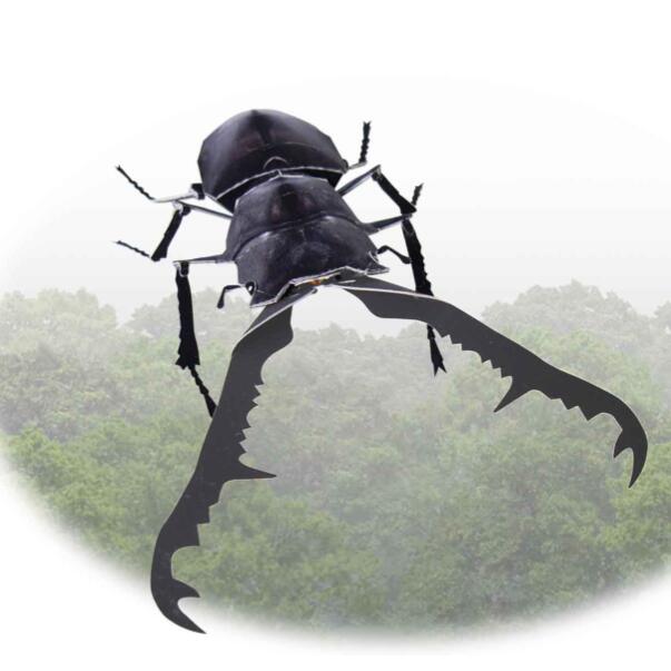 儿童手工折纸diy拼装益智立体纸质模型仿真昆虫甲壳虫锹甲虫制作