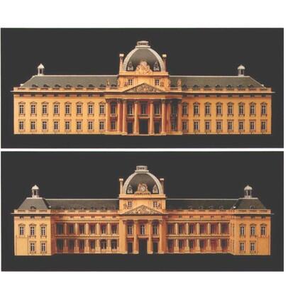 世界著名场景欧洲法国建筑制作