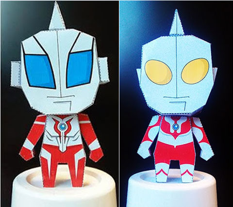 儿童手工折纸diy拼装立体3d纸质模型奥特曼公仔玩偶手工制作玩具