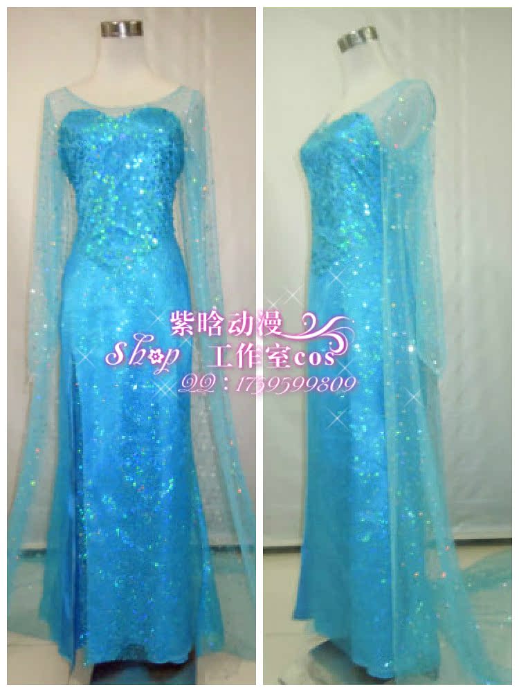 Snow Romance Princess Dress Aisha elsa Queen full dress Transfiguration perform Annual meeting Dance cosplay Loading animationin the Play mode/Anime/Periphery/cos/Board games ,  Cosplay Apparel/Props/Service ,  Cosplay Women  category - from Buy2taobao.com to provide professional Taobao agent buy service