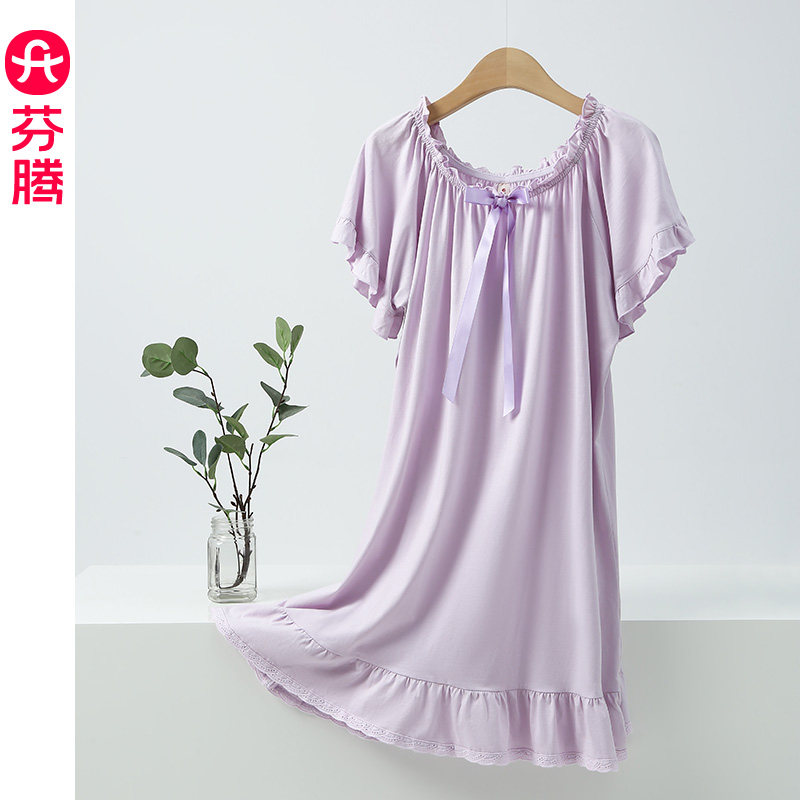 芬腾夏季新款睡裙女夏天薄款少女图片