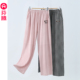 卡通格子纯棉长裤 春秋款 宽松大码 青年2025新款 芬腾睡裤 家居裤 女款