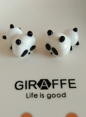 手作玻璃趴趴小熊微景观桌面摆件