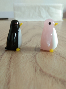 可爱企鹅小摆件盆栽多肉造景装饰