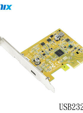 SUNIX USB2321C 1埠 Type-C USB3.2 Gen2X2 PCI Express 扩充卡