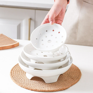 多用陶瓷蒸格高脚深蒸盘蒸笼屉蒸架蒸盘蒸笼家用电饭锅蒸笼蒸菜架