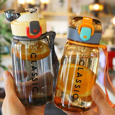 水杯塑料的运动弹跳高颜值大容量