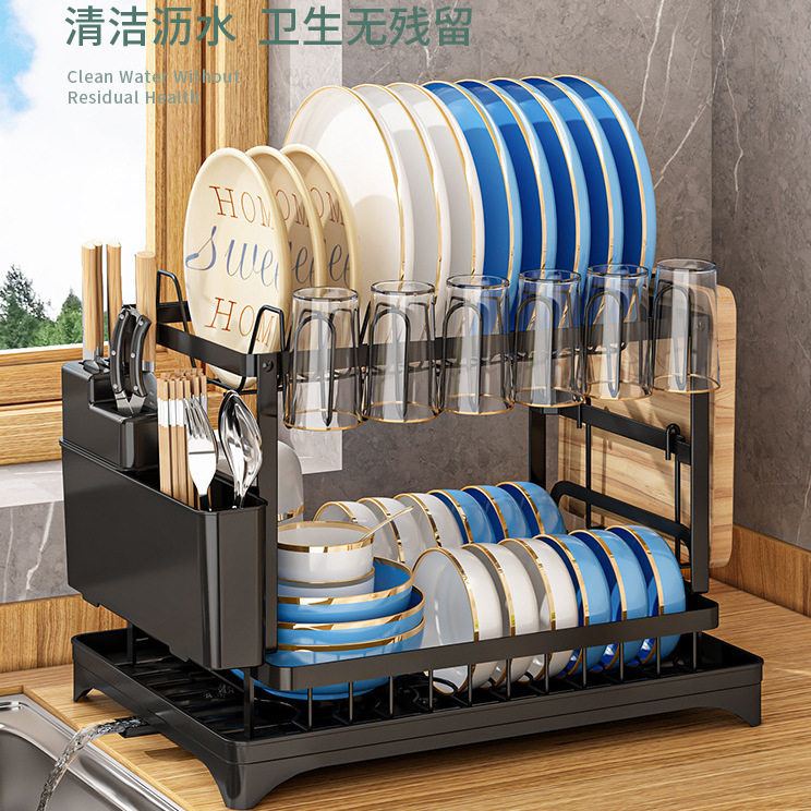 厨房置物架碗碟碗盘收纳架沥水架家用多功能放碗架碗筷水杯收纳架,厨房/烹饪用具,碗架,淘宝优惠券,粉丝福利购,淘宝优惠卷
