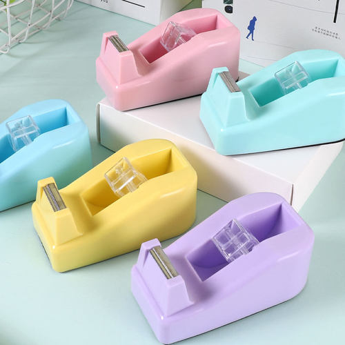 小胶带切割器文具座透明布机台纸