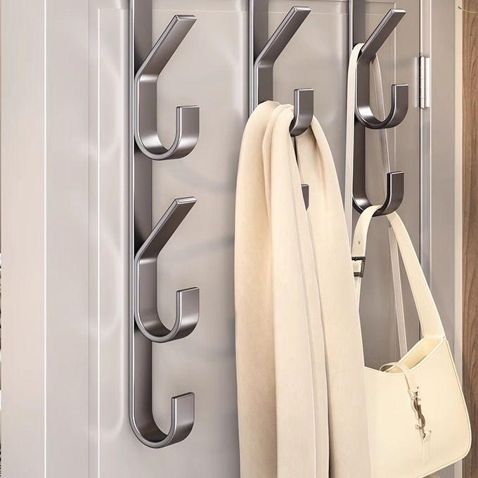 门后挂钩免打孔强力挂衣置物架墙上壁挂宿舍衣服帽子钥匙收纳挂架