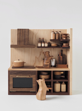 〈日常如常 5〉原创纯手工微缩情境猫咪厨房灶台家居摆件泽无木作