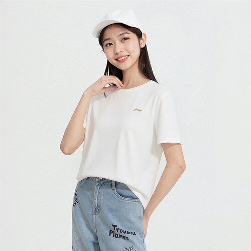李宁女子冰感舒适吸湿短袖T恤