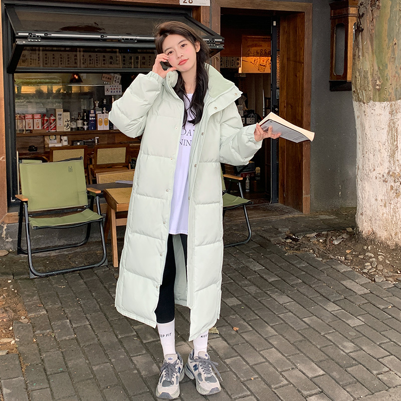 超长情侣可脱卸帽羽绒服