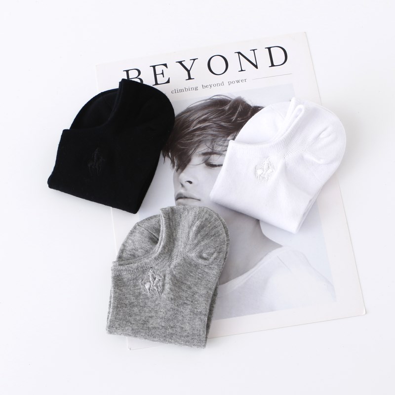 Boat socks men's socks summer cotton pure cotton deodorant sweat absorbing shallow sports socks breathable thin